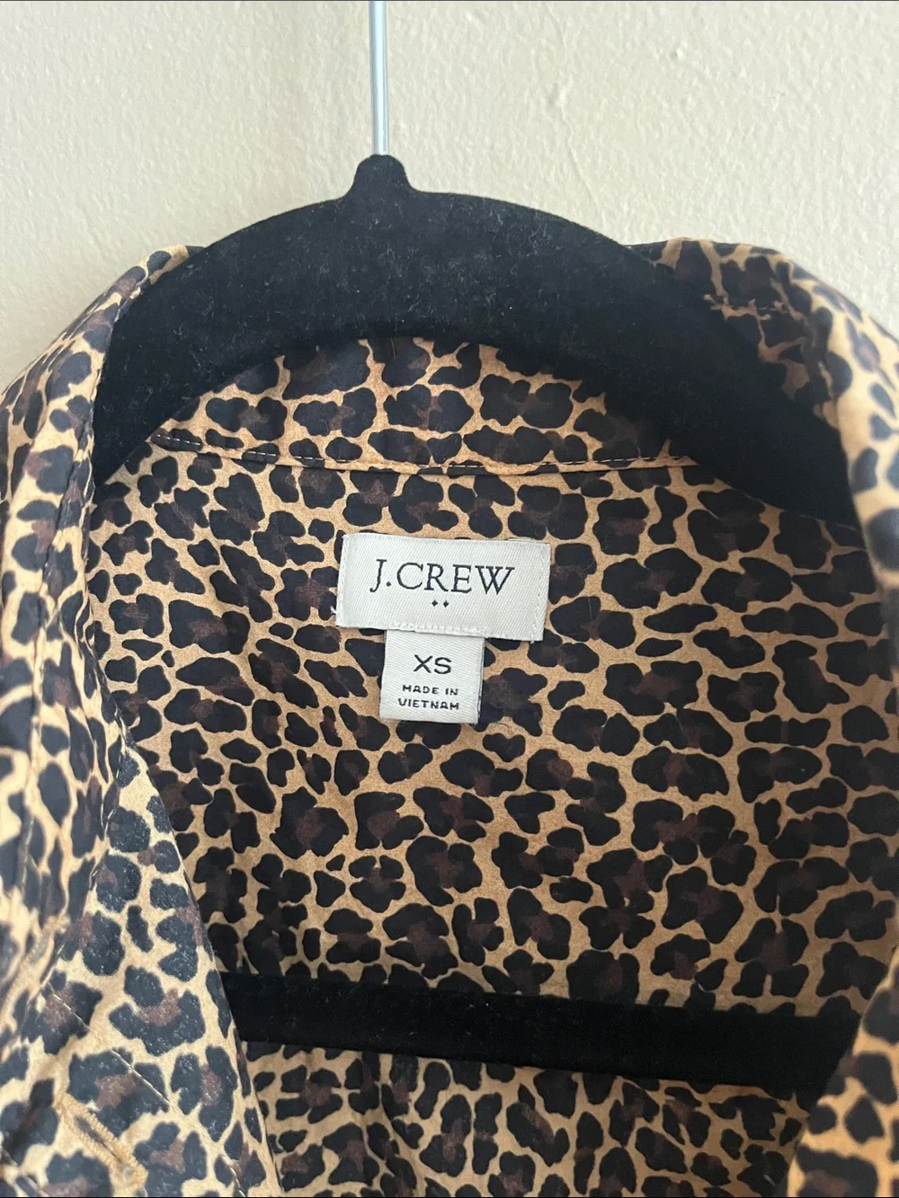 J. Crew Leopard-Print Button-Down Shirt - Brown and Black